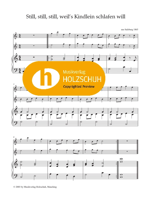 Still, still, still, weils Kindlein schlafen will